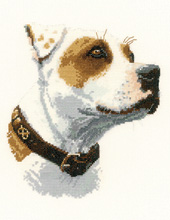 Cross stitch Staffordshire Bull Terrier