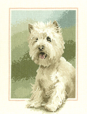 Cross stitch West Highland Terrier