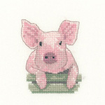 Cross stitch pig