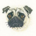 Cross stitch pug