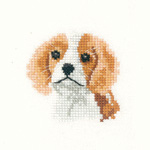 Cross stitch Spaniel puppy
