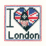I Love London cross stitch kit