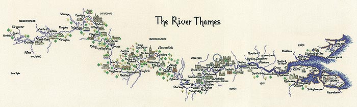 River Thames cross stitch kit