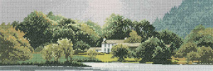 Lakeside House cross stitch kit
