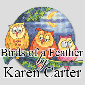 Cross stitch birds by Karen Carter