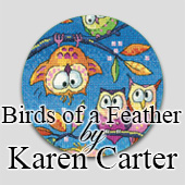 Birds of a Feather cross stitch by Karen Carter