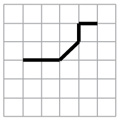 Back stitch chart symbol