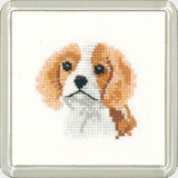 Cross stitch spaniel puppy