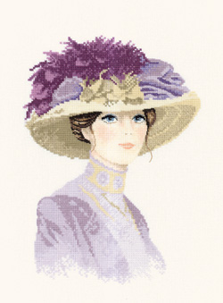 Hannah, an Elegant lady in counted cross stitch by John Clayton