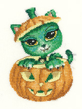 Halloween - a halloween cross stitch cat design
