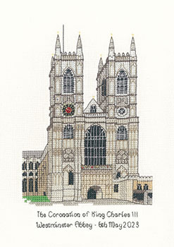 Westminster Abbey Coronation cross stitch kit